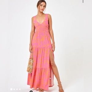 L. Space. Printed Lilikoi Dress. Small